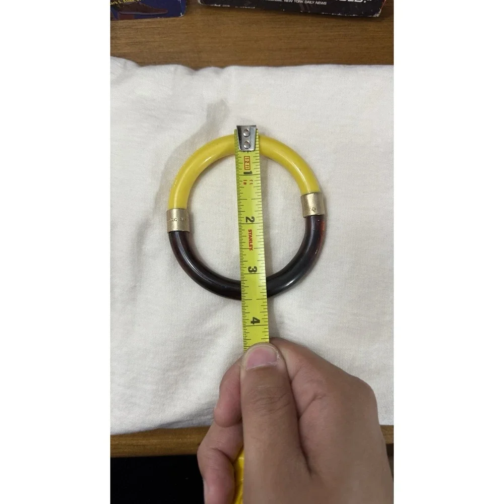 Marc Jacobs yellow and brown bangle bracelet jewellery